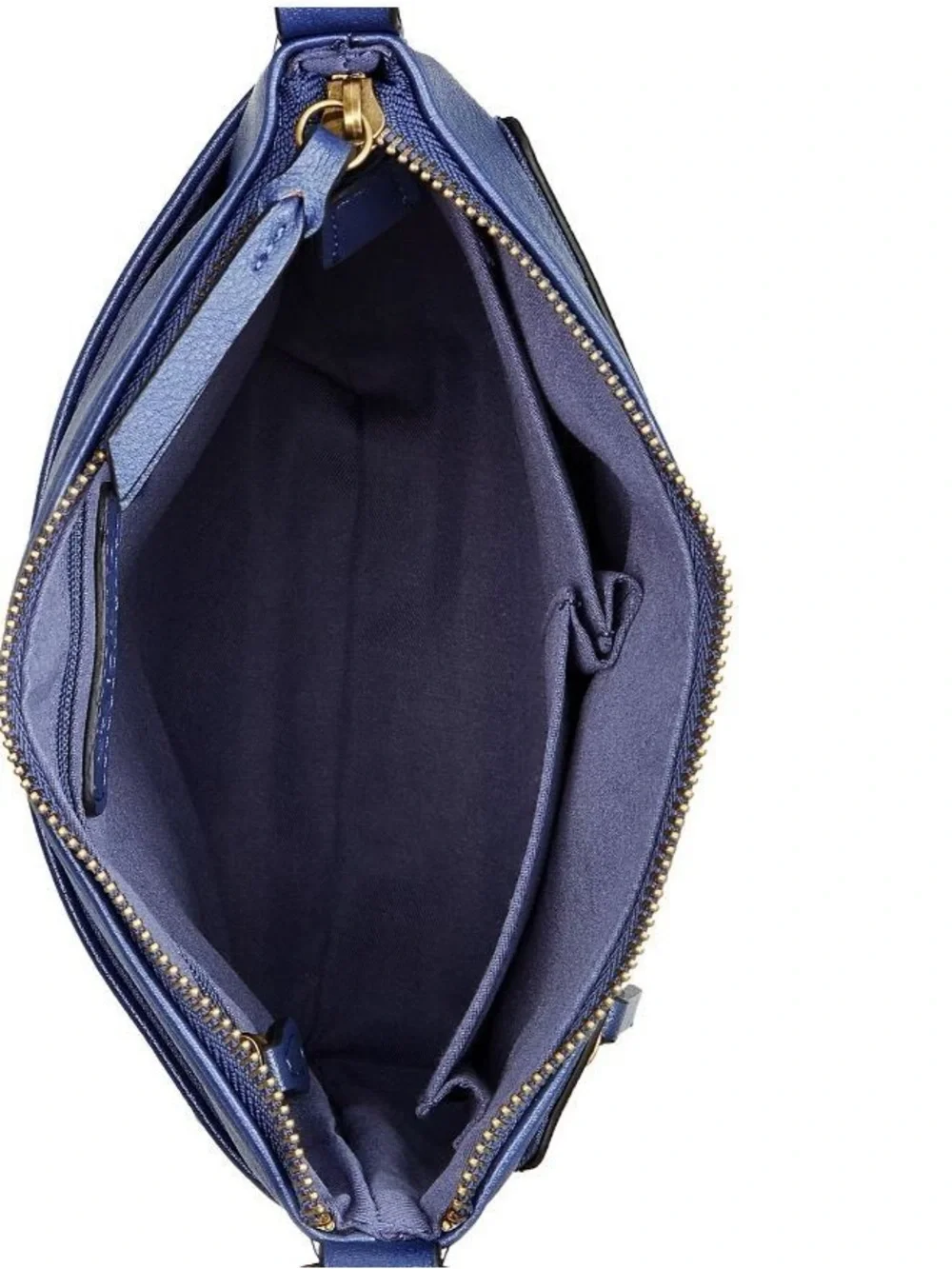 Style & Co. Hudson North South Soft Faux Leather Navy Crossbody